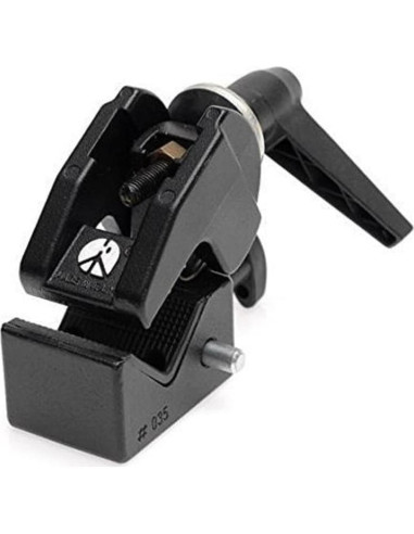Abrazadera Super Clamp Manfrotto 035 - 15kg, Aluminio, Negro