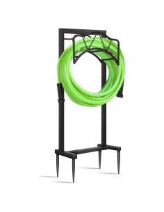 Soporte para Manguera de Jardín HWRHTR de Pie 2.72 kg Negro