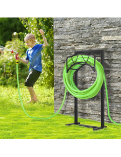 Soporte para Manguera de Jardín HWRHTR de Pie 2.72 kg Negro 2