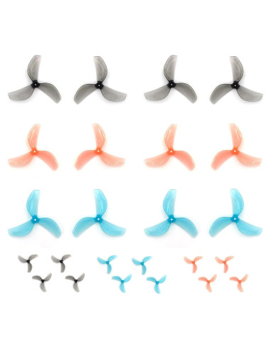 Hélices Gemfan 45mm 3 Palas para Drones FPV - 12 Pares