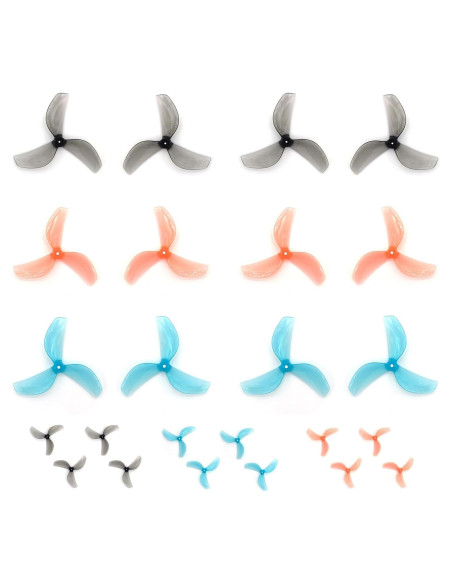 Hélices Gemfan 45mm 3 Palas para Drones FPV - 12 Pares