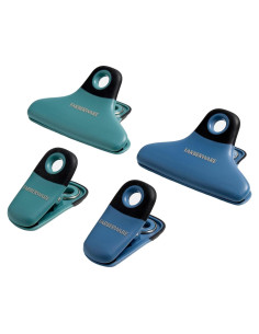 Juego de Clips para Bolsas FARBERWARE 4 Piezas Duraderos Azul Verde