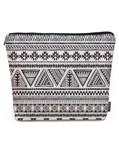 Bolsa de Maquillaje Kalygon Azteca Africana 23x18cm Lino