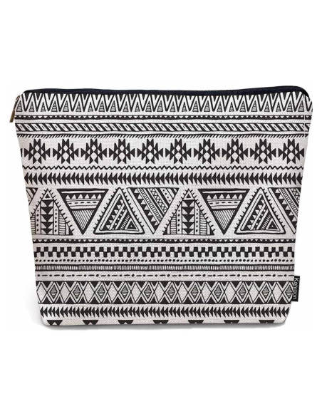 Bolsa de Maquillaje Kalygon Azteca Africana 23x18cm Lino