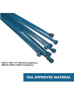 Bridas Detectables de Metal Kable Kontrol 100 Pcs 10.16 cm 2