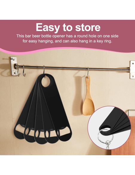 Juego de 15 Abrebotellas de Cerveza WEGAZ Acero Inoxidable Negro