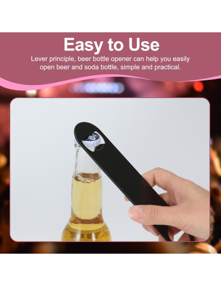 Juego de 15 Abrebotellas de Cerveza WEGAZ Acero Inoxidable Negro