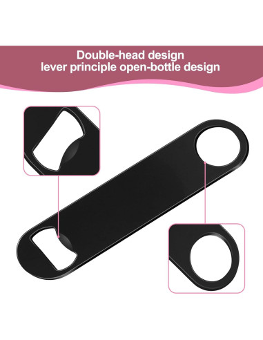 Juego de 15 Abrebotellas de Cerveza WEGAZ Acero Inoxidable Negro