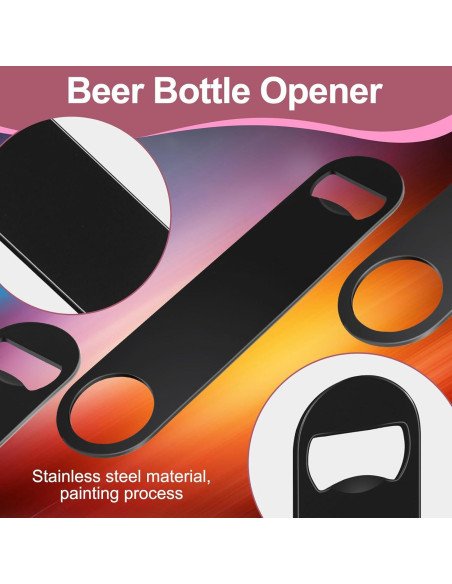 Juego de 15 Abrebotellas de Cerveza WEGAZ Acero Inoxidable Negro