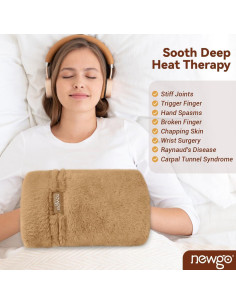 Calentadores de Manos Microondas NEWGO - Terapia Térmica Marrón 2