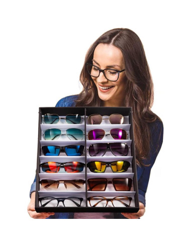 Organizador de Gafas TRIUMPH VISION Caja Almacenamiento Negro