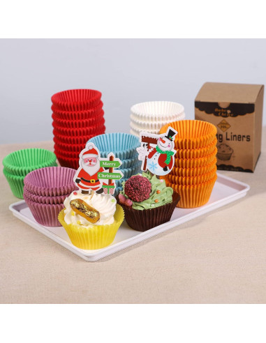 200 Forros de Cupcake Bake Choice Marrones Estándar 5cm