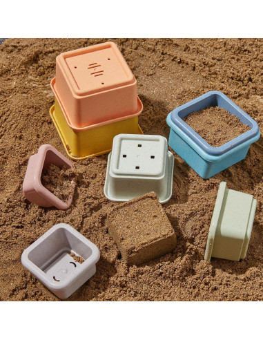 Juguetes de baño para bebés AMCHSURI 13PCS tazas y barcos