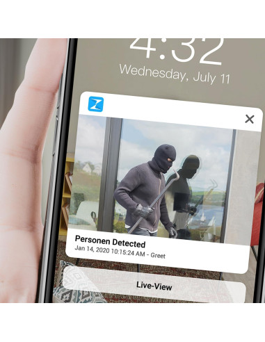Cámara de Seguridad Inalámbrica Zmodo 1080p Full HD con Visión Nocturna