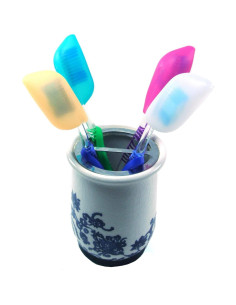 Cubiertas de Cepillo de Dientes V-TOP 6 Piezas Silicona Multicolor 2