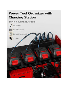 Organizador de Herramientas de Poder HOMEASY Rojo 3 Niveles 2