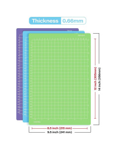 Alfombrilla de Corte Gwybkq 21.6x30.5 cm 6 Piezas Reutilizables 2