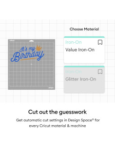 Cricut Valor Transferencia de Calor Blanco 30.5 cm x 6.1 m 2