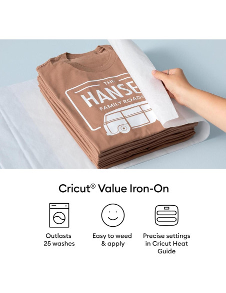 Cricut Valor Transferencia de Calor Blanco 30.5 cm x 6.1 m