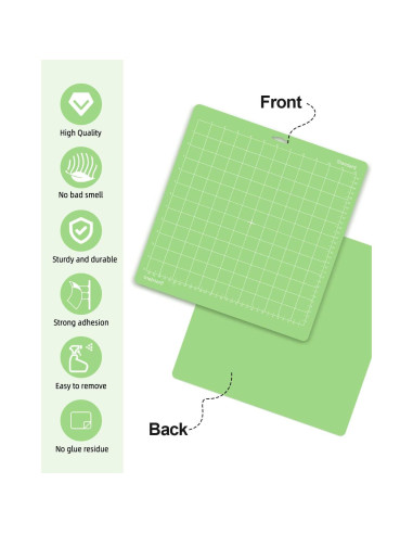 Alfombrillas de Corte Gwybkq 12x12" Verde para Cricut