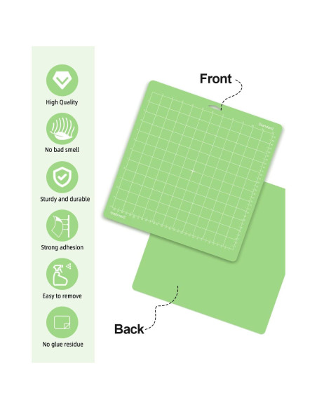 Alfombrillas de Corte Gwybkq 12x12" Verde para Cricut