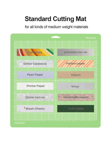 Alfombrillas de Corte Gwybkq 12x12" Verde para Cricut