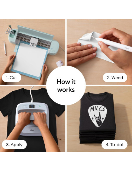 Cricut Valor Transferencia de Calor Blanco 30.5 cm x 6.1 m