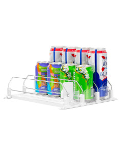Organizador de Bebidas Rula para Nevera 12.2"D 3 Filas Blanco