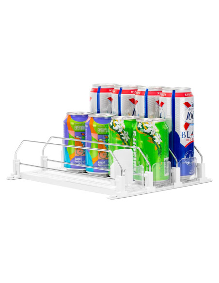 Organizador de Bebidas Rula para Nevera 12.2"D 3 Filas Blanco