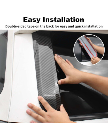 Cubierta de Ventana de Puerta Trasera JWWY para Toyota 4Runner 2010-2024