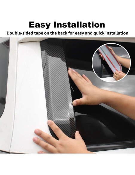 Cubierta de Ventana de Puerta Trasera JWWY para Toyota 4Runner 2010-2024