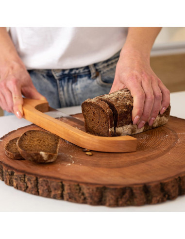 Cuchillo de Pan TYOARO 41 cm Madera Cereza Acero Inoxidable