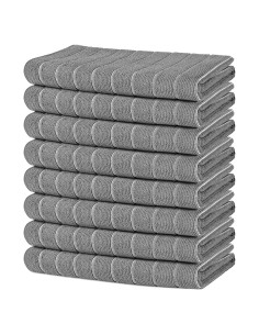 Toallas de Microfibra AIDEA 8 Pack 63.5x38.1 cm Gris