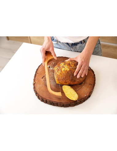 Cuchillo de Pan TYOARO 41 cm Madera Cereza Acero Inoxidable