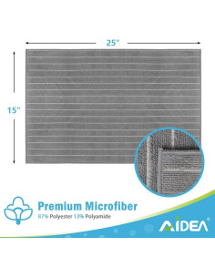 Toallas de Microfibra AIDEA 8 Pack 63.5x38.1 cm Gris 2