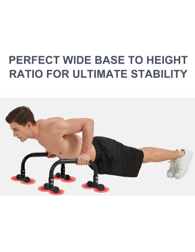 Barra de Flexiones Yokele 24.13 cm Antideslizante para Calistenia