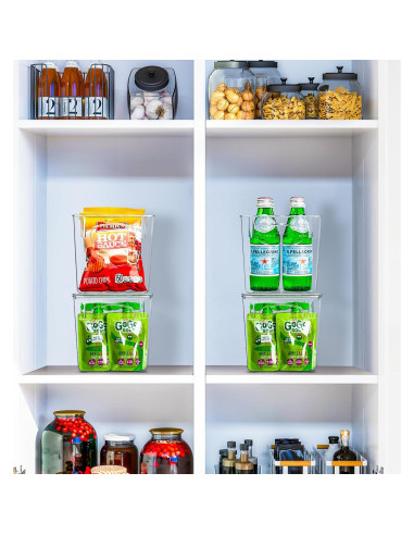 Cajas de Almacenamiento Pequeñas Sorbus - 2 Paquete Transparentes