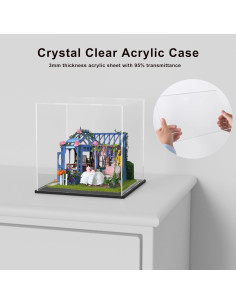 Caja de exhibición acrílica UoYeet 20.32x15.24x17.78 cm 2