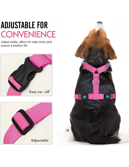 Arnés de Seguridad Pawaboo para Perros y Gatos, Grande, Rojo