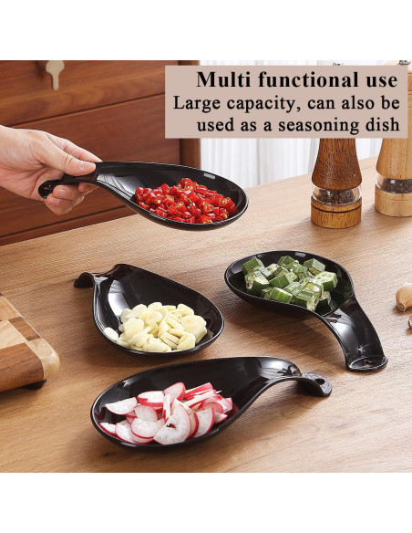 Soporte para Cucharas de Plástico ReaNea 4 Piezas Negro