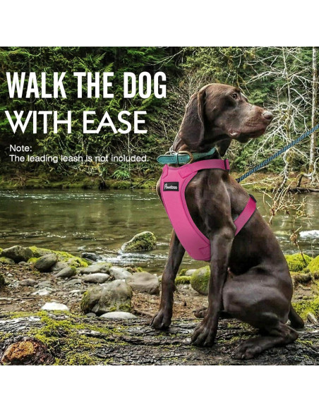 Arnés de Seguridad Pawaboo para Perros y Gatos, Grande, Rojo