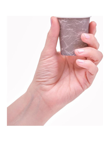 Juvale Set de 600 Vasos de Papel Desechables 3 oz Mármol