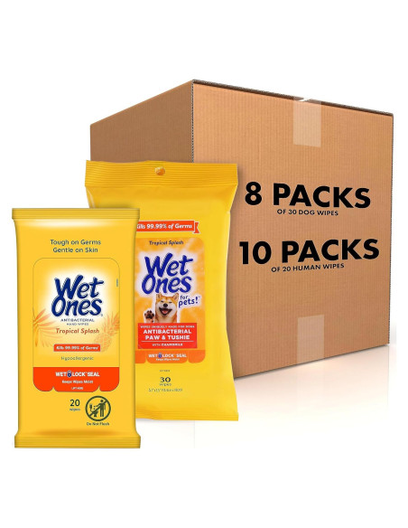 Paquete 18 Piezas Toallitas Húmedas Wet Ones Tropical Splash