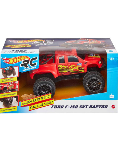 Camión RC Hot Wheels Ford F-150 Rojo 11.4x27.9cm 1.36kg