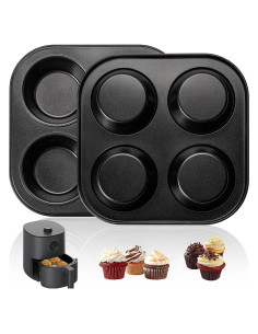 Molde para Muffin Yomvzake Antiadherente 2 Piezas 20.32 cm