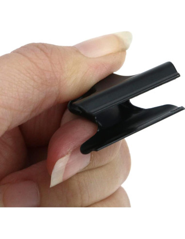 10 Clips de Metal Tighall para Bolsas de Comida - Negro