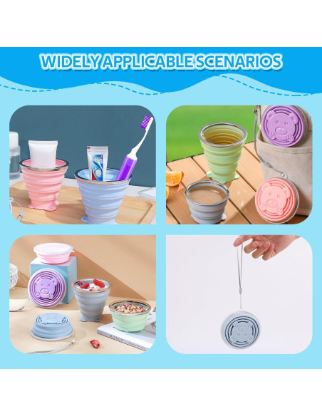 Estuche de Cepillo de Dientes de Viaje Vporui Azul Plegable