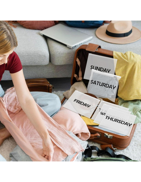 14 Piezas Cubos de Empaque Ximalun para Viaje - Días de la Semana