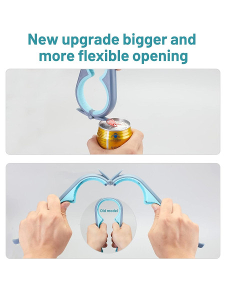 Abrebotellas 5 en 1 HenSan Azul Claro para Manos Débiles