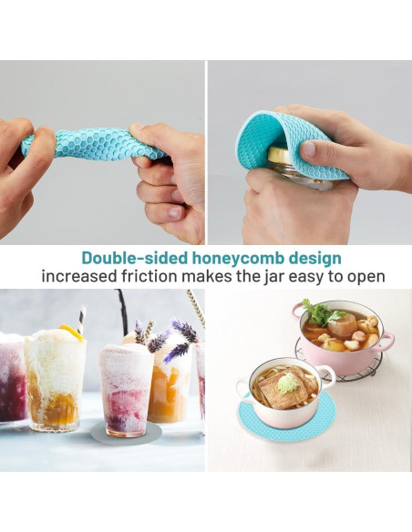 Abrebotellas 5 en 1 HenSan Azul Claro para Manos Débiles